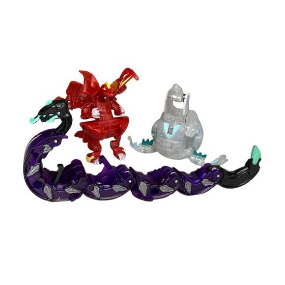 Bakugan Legends Collectible Figures Darkus Montrapod Dragonoid Nova Bakugan LED - Picture 1 of 7